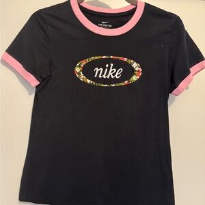 Nike Kids Black and Pink T-Shirt